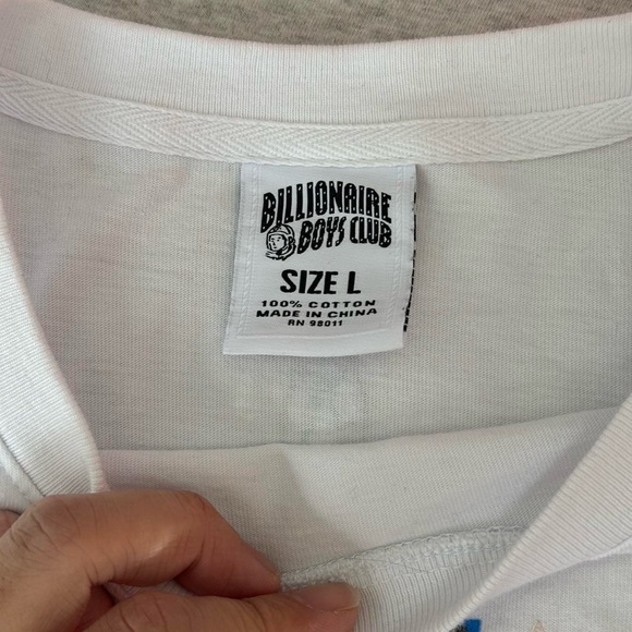 Billionaire Boys Club Puffer Logo Graphics White Tee Shirt BBC - Picture 6 of 7